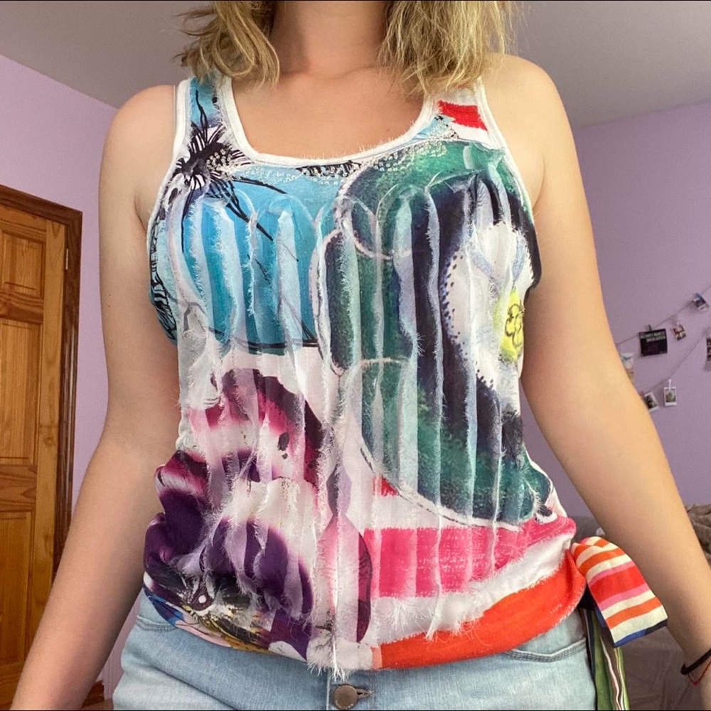 Desigual beautiful sleeveless top Size S